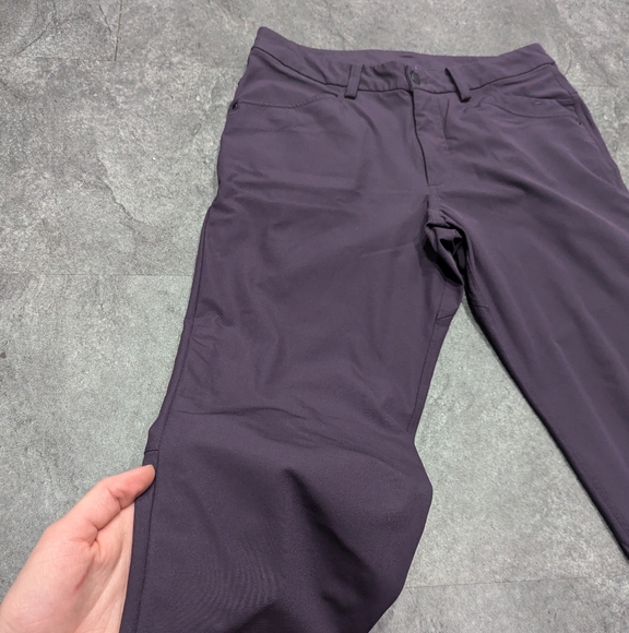 Lululemon ABC Pant Classic 28" Black Plum Waist 32" Warpsteme - Picture 3 of 9
